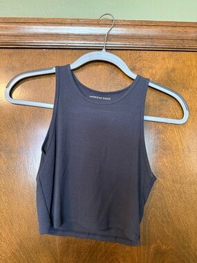 American Eagle Outfitters Black Ribbed Tank